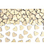 Houten hartjes tafelconfetti - 50 stuks