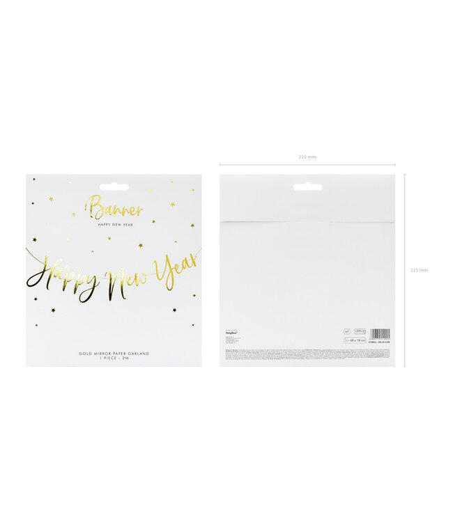Happy New Year gouden slinger - 2m