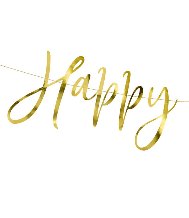 Happy New Year gouden slinger - 2m