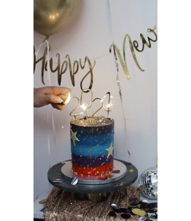 Happy New Year gouden slinger - 2m