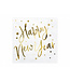 Servetten - happy new year - wit&sterren - 20 stuks
