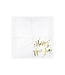 Servetten - happy new year - wit&sterren - 20 stuks
