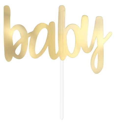 Baby taarttopper goud