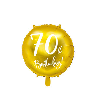 PartyDeco Folieballon 70th birthday | 70 jaar