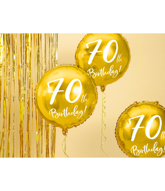 Folieballon 70th birthday - 70e verjaardag