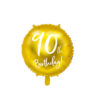 PartyDeco Folieballon 90th birthday | 90 jaar