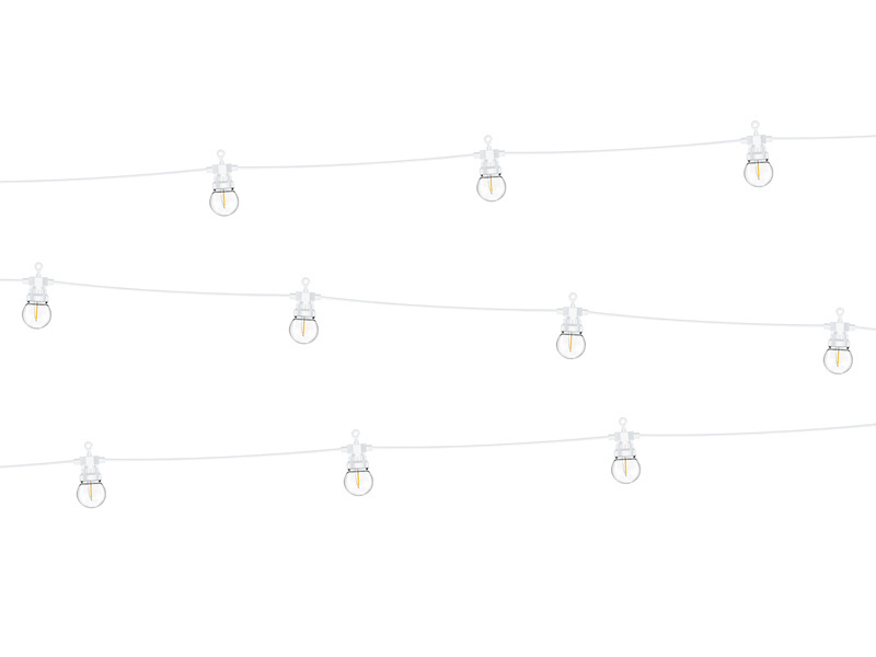 LED lichtsnoer bolletjes wit - 8 meter