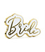 Bride metalen pin broche