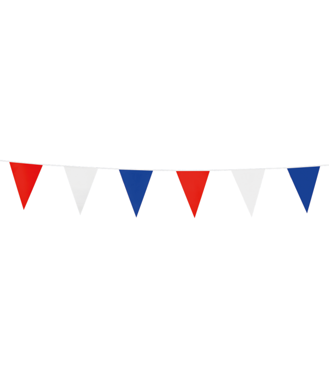 Mini vlaggenlijn rood-wit-blauw - 3 meter