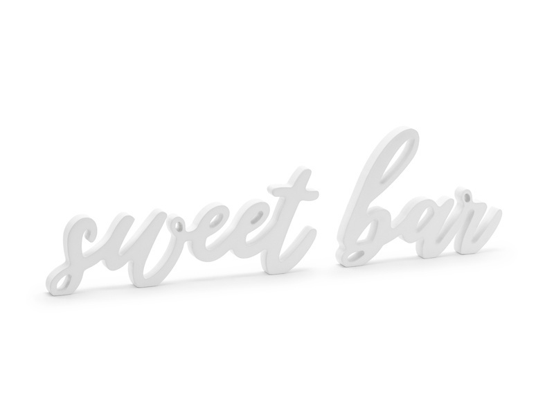 Sweet bar - Houten decoratie - wit