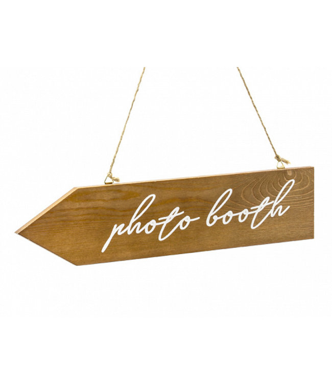 PartyDeco Wegwijzer pijl hout - Photobooth