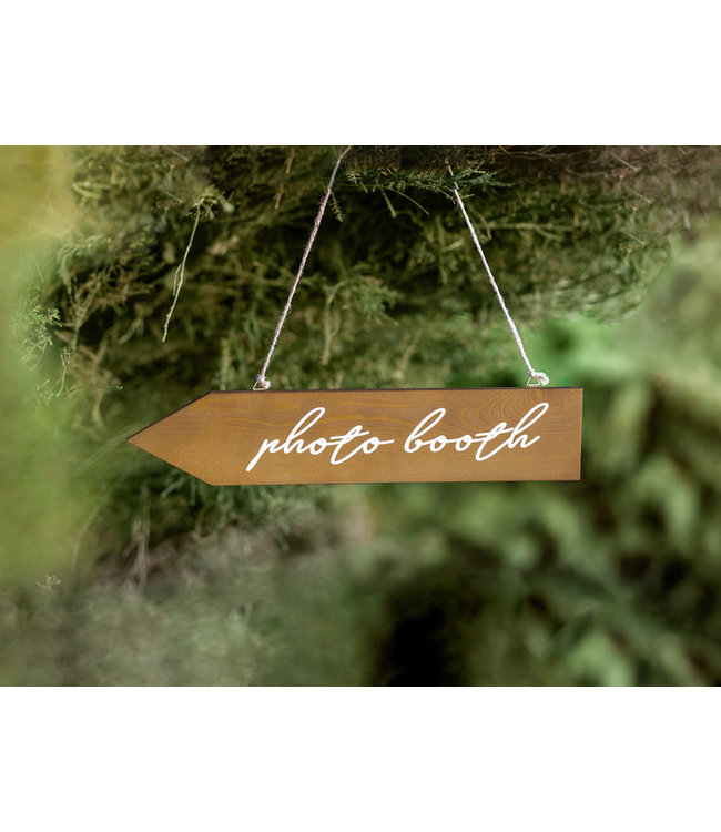 Wegwijzer pijl hout - Photobooth