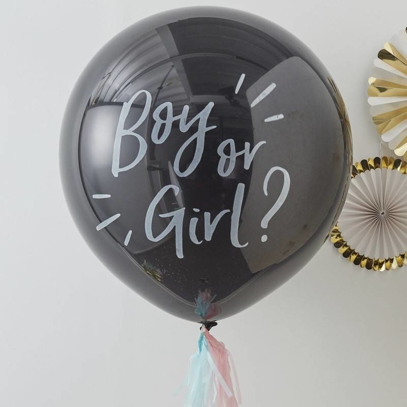 Gender Reveal ballon groot - Boy or Girl?