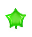 PartyDeco Folieballon ster - groen transparant - 48 cm
