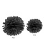 PartyDeco Tissue PomPom - zwart - 25cm