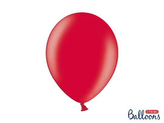 Ballonnen Metallic Rood STRONG