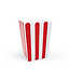 PartyDeco Popcorn Bakjes - Rood Wit - 6stuks