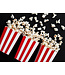 Popcorn Bakjes | Rood / Wit | 6 stuks