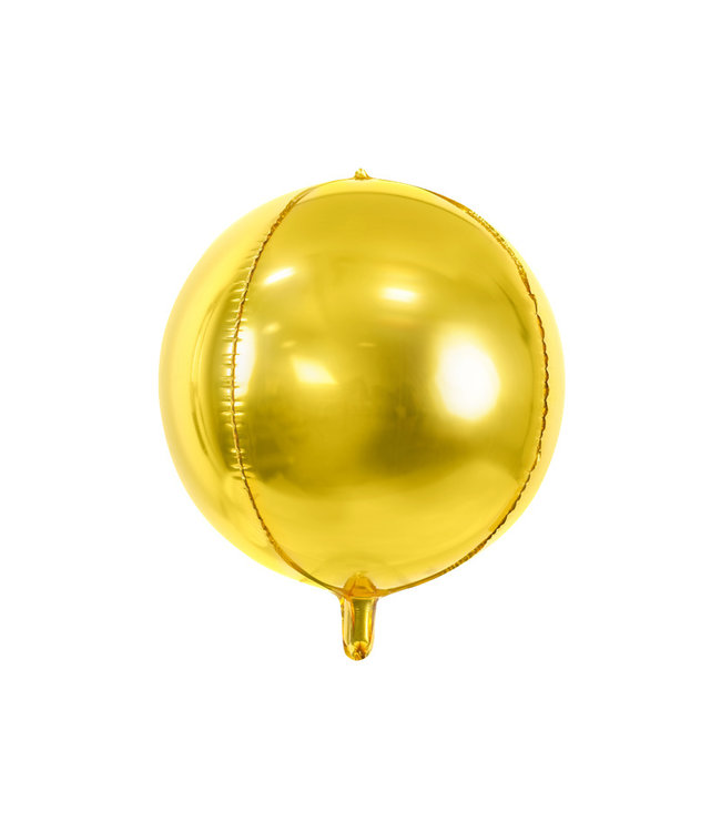 Folieballon bal/orbz goud - 40 cm