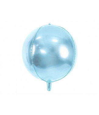 PartyDeco OUTLET Folieballon bal/orbz lichtblauw - 40 cm