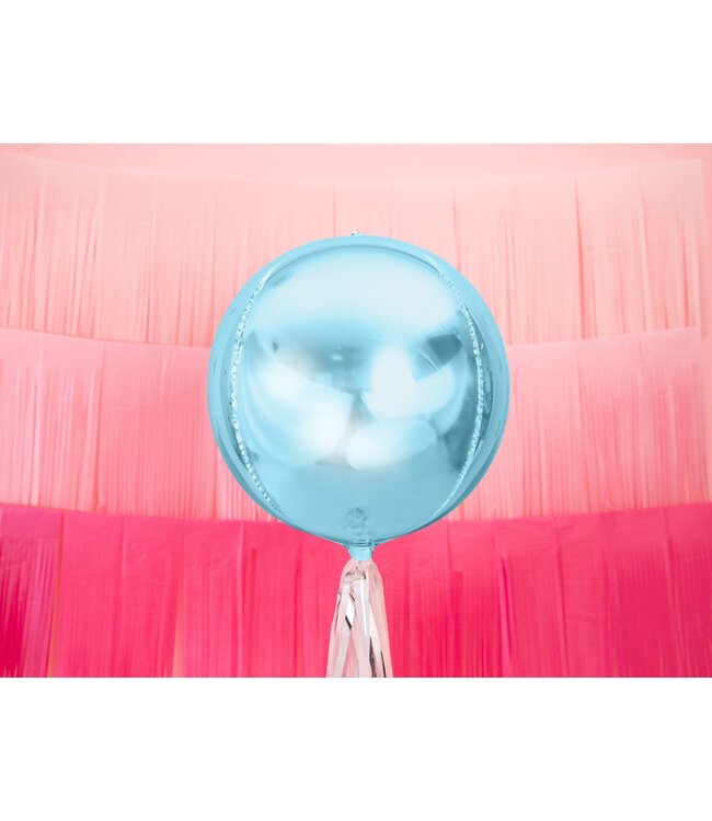 OUTLET Folieballon bal/orbz lichtblauw - 40 cm