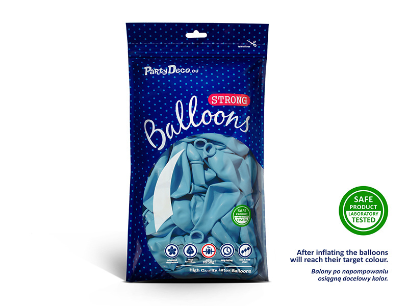 Ballonnen baby blauw - zakje 5 stuks