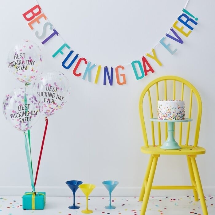 Feestdecoratie kit - Best Fucking Day Ever