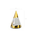 Feestmuts - goud - 6 stuks