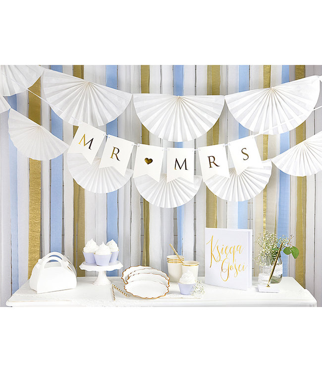 Gouden pen met wit voetstuk | 8 x 8 x 16 cm