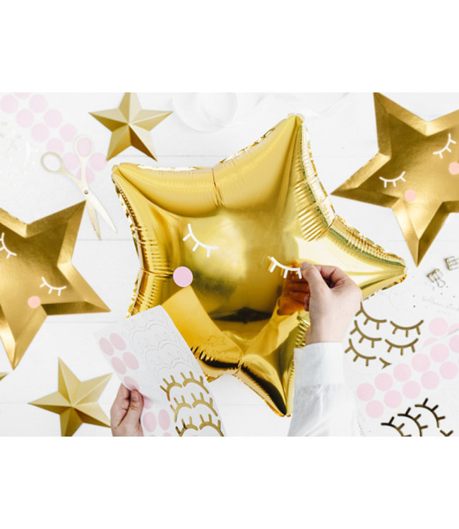 Folieballon ster - goud  - 48 cm