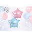 PartyDeco Sterrenballon  folie - licht blauw  - 48 cm