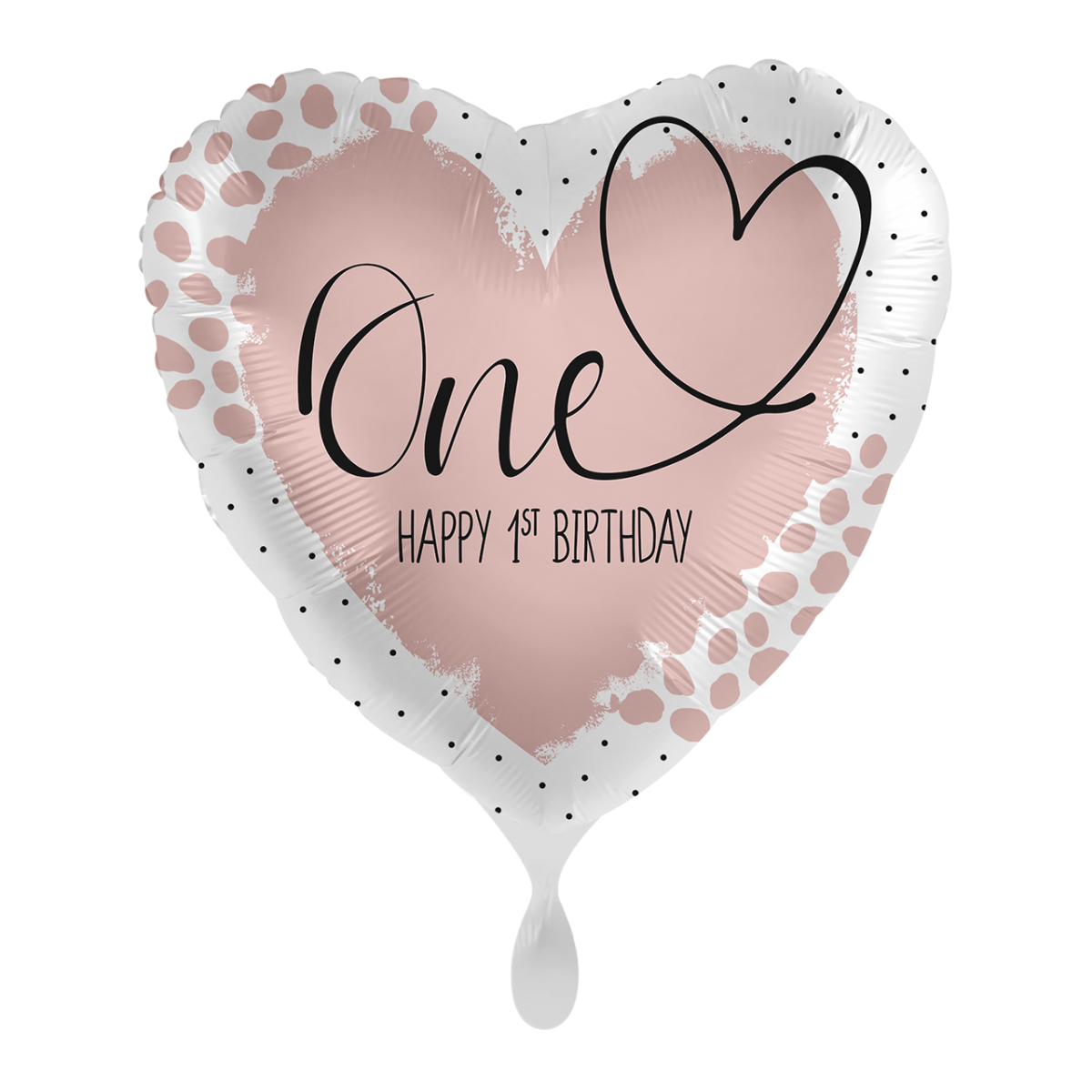 Folieballon hartvorm - Love one Birthday