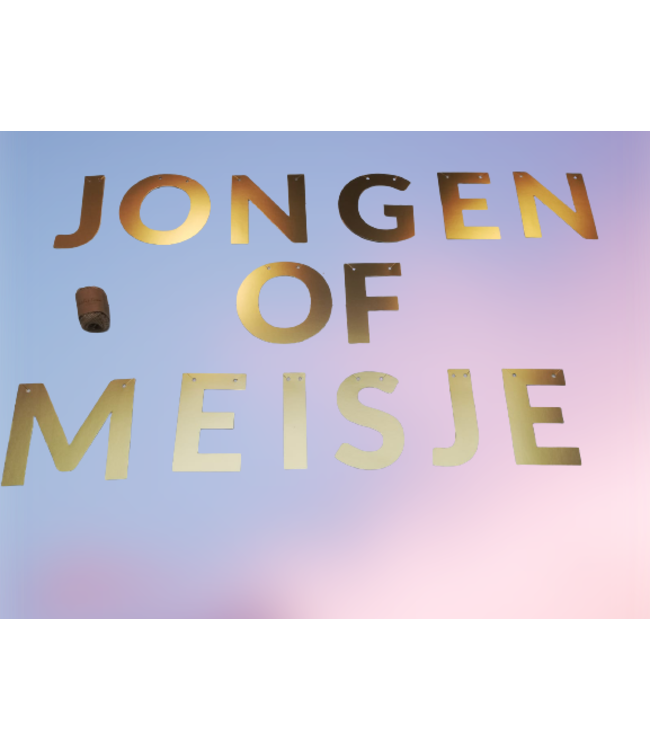 Letterslinger Jongen of meisje | Goud XL
