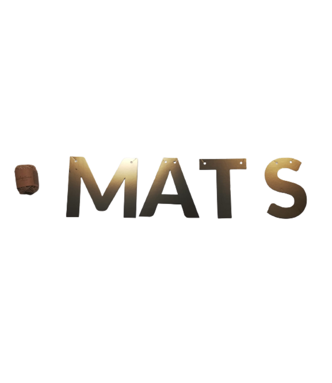 Naamslinger goud XL | Met JOUW naam