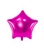 PartyDeco Sterrenballon  folie - donker roze  - 48 cm