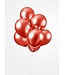 Fiesta Ballonnen chrome rood - zakje 5 stuks