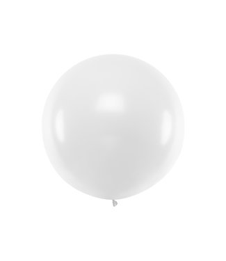 GeMar OUTLET Reuzeballon wit 48 cm - 1 stuk