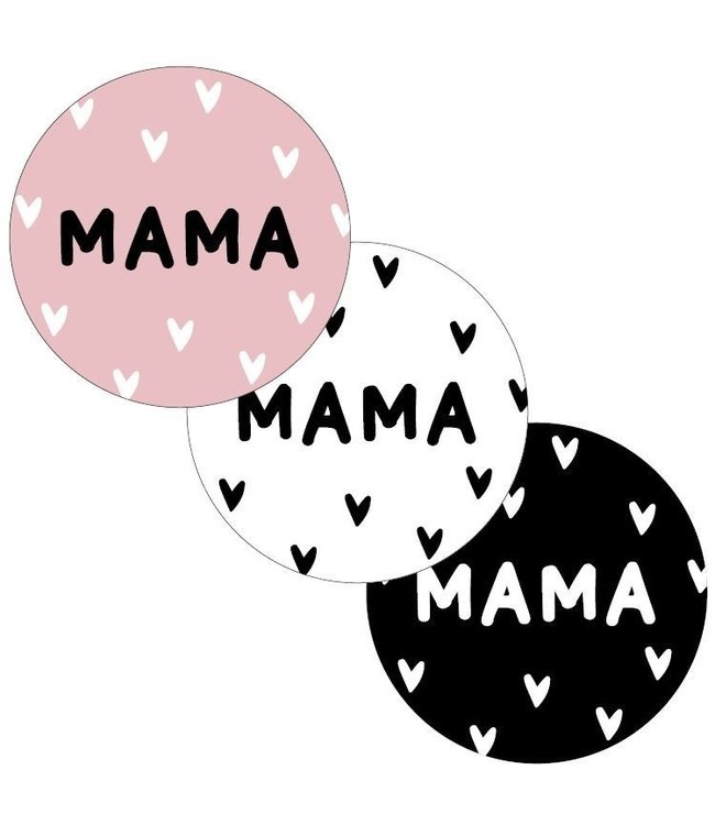 KP OUTLET Stickers - Mama - 3 kleuren | 10 stuks