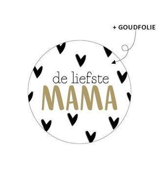 Feestdeco stickers OUTLET Stickers de liefste mama | zakje 20 stuks