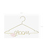 Kledinghanger groom | goud metaal | 45x27cm