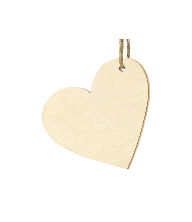 Labels / plaatskaartjes houten hart | 10 stuks