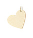 PartyDeco Labels / plaatskaartjes houten hart | 10 stuks