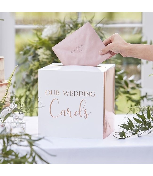 Enveloppendoos Rosegoud - Cards