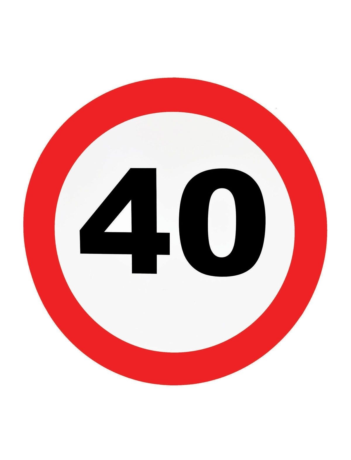 Deurbord XL - 40 jaar - Feestdeco
