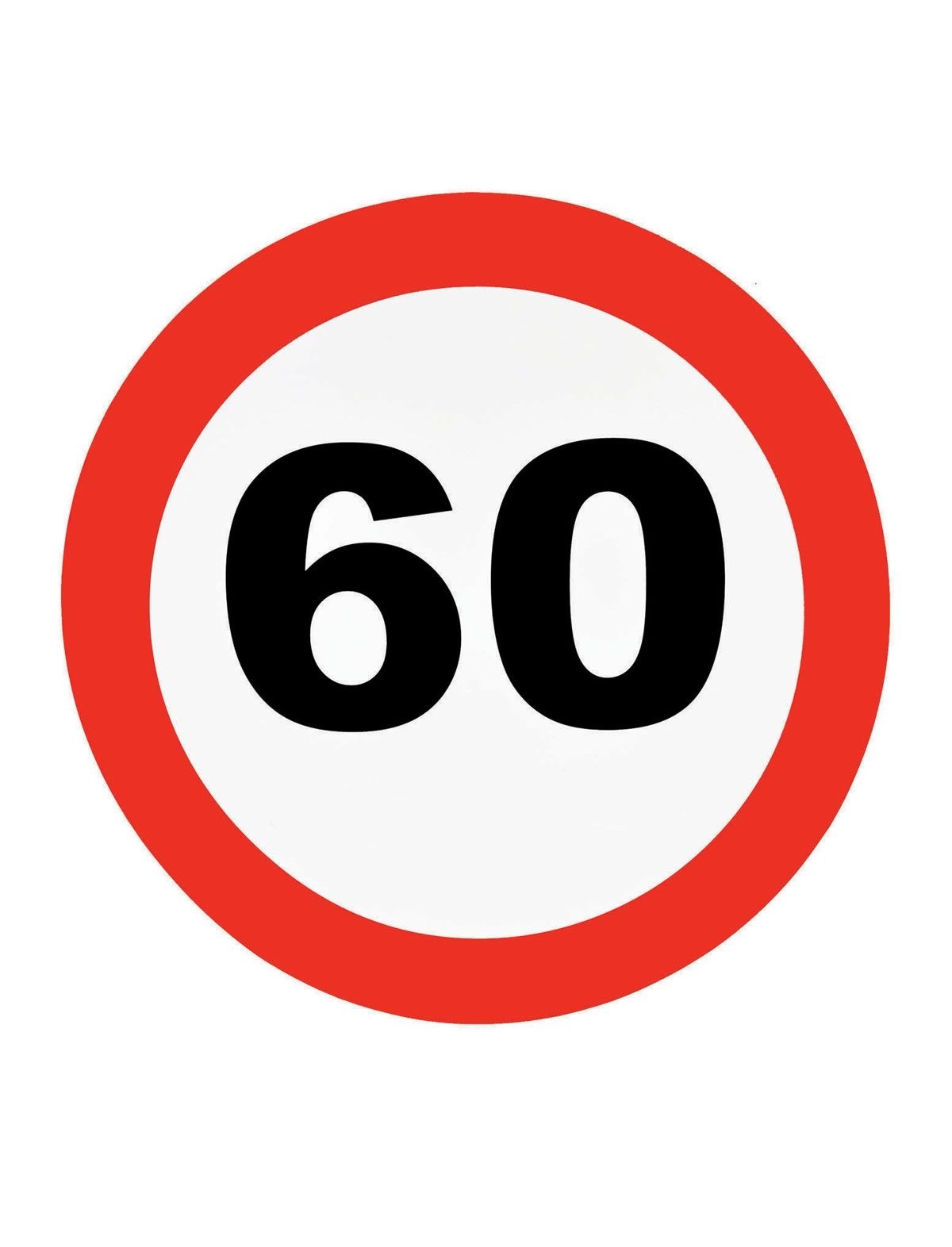 Folat 50 Jaar Verkeersbord Deurbord - 47cm, Kleurrijk Verjaardagsbord