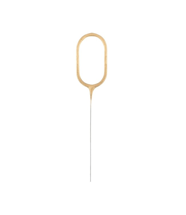 Sterretje cijfer 4 - goud (sterretjes)