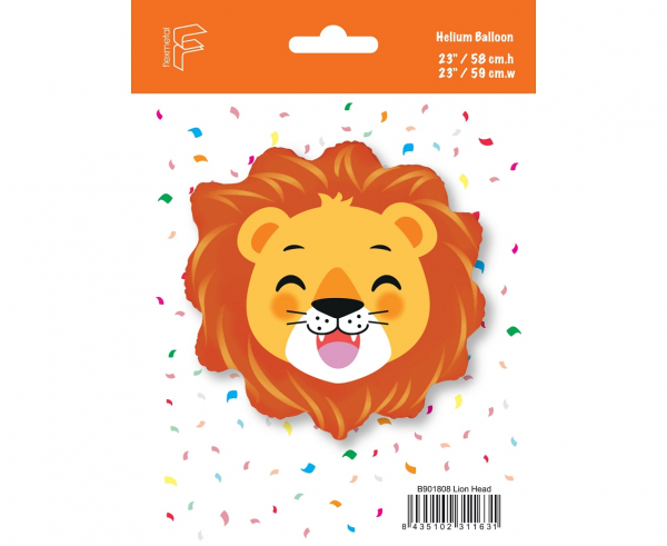 Folieballon LEEUW - 58 x 59 cm