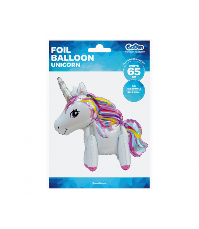 UNICORN folieballon staand | 65 cm