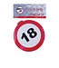 Bordjesslinger verkeersbord 18 jaar - 12 meter