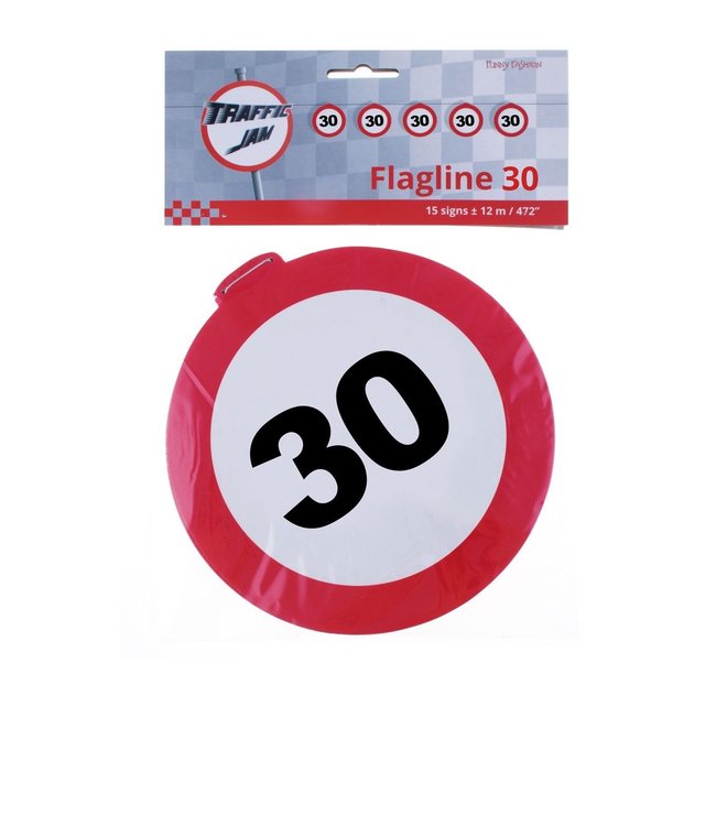 Bordjesslinger verkeersbord 30 - 12 meter